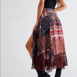 Free People Sweet Dreams Scarf Maxi Skirt